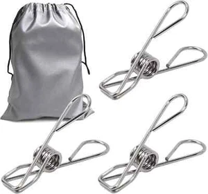 40-Pack Extra Large Clothes Pins Heavy Duty, 3.4 Inch Laundry Clips Outdoor - Picture 1 of 7