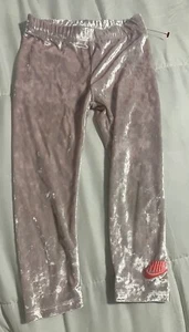 Nike Toddler Girl's 4T Pink Leggings W/ Orange Swoosh Logo Preowned - Picture 1 of 3