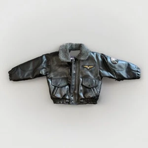 Child Toddler aviator jacket, size 2T, pilot patches. Cute! Halloween Costume - Picture 1 of 5