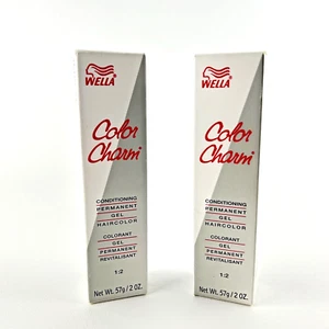 Wella Color Charm 2oz Lot of 2 New Black Cherry Gel Conditioning Hair Color 367 - Picture 1 of 8