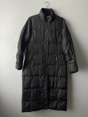 Maxi cappotto nero lungo imbottito Michael Kors