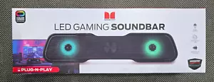 Monster Compact Design LED PC Gaming Soundbar RGB Light USB Connect - Picture 1 of 2