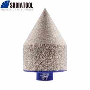 50mm Diamond Cone Milling Finger Bit Chamfering Beveling Hole Countersink M14 - Picture 1 of 9