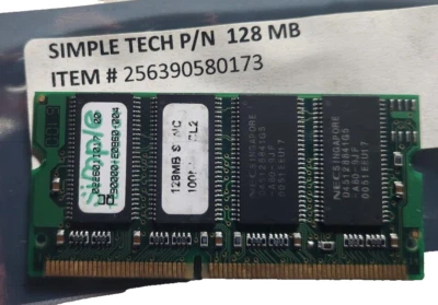 Simple Technology 128MB. Memory Module For Sale - Image 1 of 2