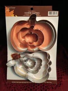 Halloween Graduated Sizes Pumpkin and Squash Double Set Cookie Cutters New - Picture 1 of 1