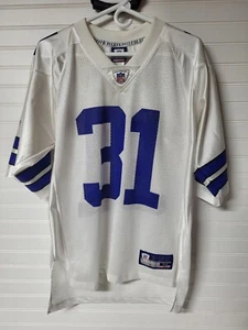 VTG Reebok On Field Dallas Cowboys Roy Williams #31 White Jersey Men's Medium - Picture 1 of 13