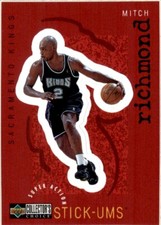 1997 Collector's Choice Super Action Stick-Ums #S23 Mitch Richmond Kings