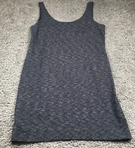 Dividcd H&M Womens Tank Dress Sz L Gray Round Neck Wide Strap NWOT - Picture 1 of 9