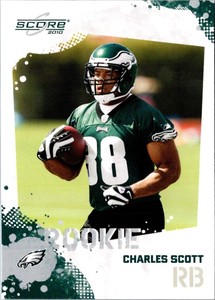 2010 Score Charles Scott #319 Philadelphia Eagles Football Card