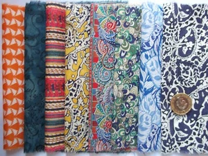 8 pieces of Liberty Tana Lawn cotton quilting Scrap Pack Size 6’’x 9” - Picture 1 of 9