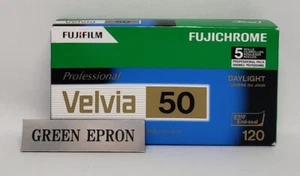 Fujifilm Reversal Film Fujichrome Velvia 50 ISO Color 120 Film 5-pack New - Picture 1 of 8
