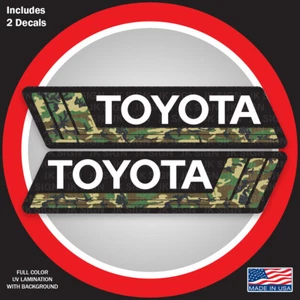 RETRO CAMOUFLAGE BEDSIDE Decal FITS on Toyota Land Cruiser FJ Cruiser Tacoma - Picture 1 of 5