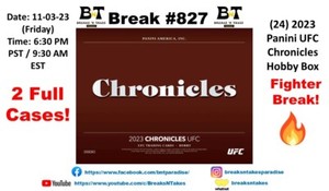 CORY SANDHAGEN 2023 Panini UFC Chronicles 2 CASE 24 BOX Fighter Break #827