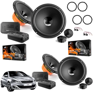 Kit 8 Casse Altoparlanti Hertz DSK165.3 Anteriori Posteriori per Peugeot 308 II - Imagen 1 de 24