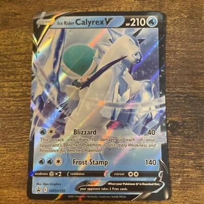 Ice Rider Calyrex V SWSH130 Sword & Shield Promo Card 2021 Pokemon Card - Image 1 of 3
