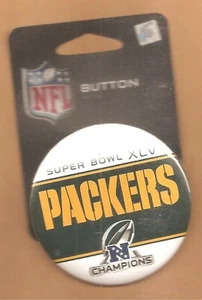 GREEN BAY PACKERS SUPER BOWL XLV OFFICIALLY LICENSED BUTTON - Picture 1 of 1