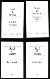 Studi di estetica Luciano Anceschi 3° serie n. 1-2-3-4-5 1990 1992 - Foto 1 di 2