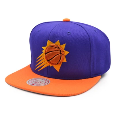 Phoenix Suns Mitchell & Ness 2TONOS NÚCLEO CLÁSICO Snapback HWC Sombrero = Púrpura/Naranja Foto 1 de 4