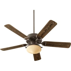 Quorum Estate Patio 2 Light Ceiling Fan, Oiled Bronze - 143525-986 - Picture 1 of 1