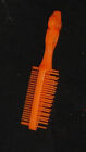 Barbie Doll Accessory Hair Brush Comb Orange Combo Vintage Integrity Janay 1990S