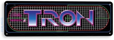 Tron Arcade, 80's, Retro, Console, Marquee, Game Room Decor, A655