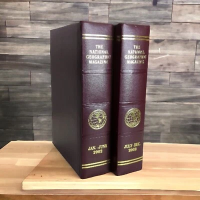 National Geographic Magazine lot of twelve 2002 Set Slip Covers/Cases included - Image 1 of 4