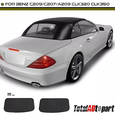 Tapa blanda convertible negra para Mercedes-Benz CLK320 04-05 CLK350 06-09 CLK55 AMG Foto 1 de 4