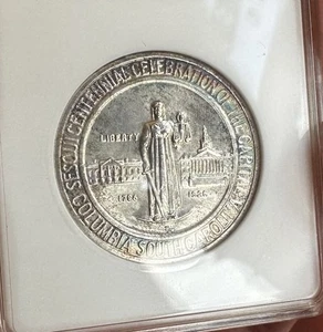 1936-S Columbia Commemorative Half MS-62 ANACS SOAP BOX --1st GENERATION--Toned - Picture 1 of 12