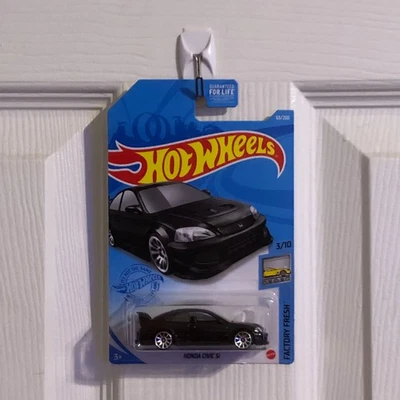 H ∞ 2021 Hot Wheels Mainline #63 ∞ Fresco de fábrica ∞ Negro Honda Civic Si 2000 Foto 1 de 3