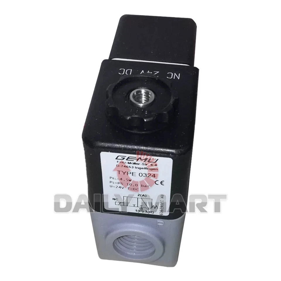 New In Box GEMÜ D-74653 TYPE 0324 Solenoid Valve 24V 4.5W 10Bar - Image 1 of 1