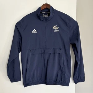 George Washington Revolutionaries Adidas Pullover Men's Navy Lacrosse Medium - Picture 1 of 9