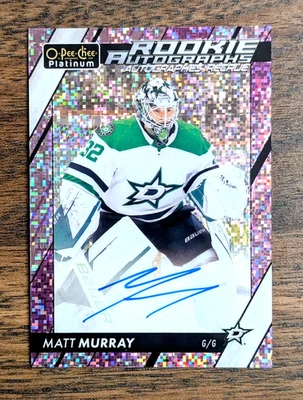 Matt Murray 2023-24 O-Pee-Chee Platinum #R-MM Violet Pixels Rookie Auto 57/99 - Image 1 of 2