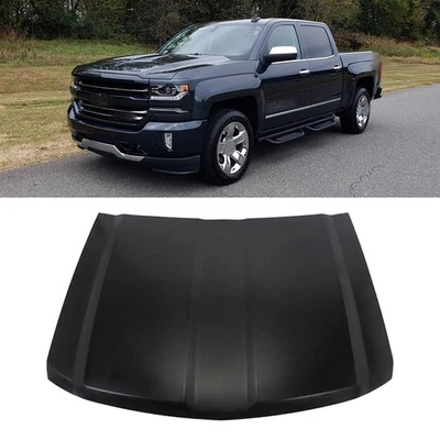 New Replacement Front Hood For 2014-2015 Chevrolet Silverado 1500 Steel Primed Foto 1 de 4