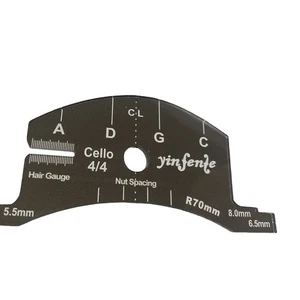 Strumento per modellare dadi ponte violoncello 4/4 marcatore spaziatura stringa e arco calibro standard - Foto 1 di 7