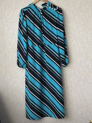 M&S Women's Striped Dress . Size 10 - Image 1 of 4