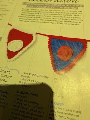 Royal Bunting Knitting Pattern. - Image 1 of 2