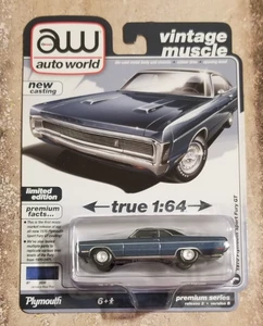 Auto World 1970 Plymouth Sport Fury GT 1:64 Diecast Car Vintage Muscle B21 - Bild 1 von 5