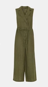 Whistles Bella 100% Linen Jumpsuit Size Uk10 - Picture 1 of 6
