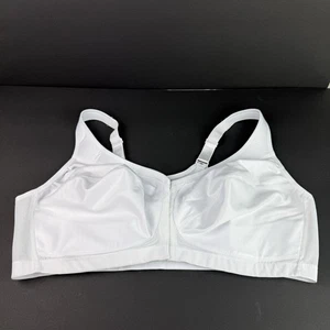 Glamorise 48D BH Vollbesatz ungefüttert ohne Bügelpolster weiß 15564 Komfortträger - Bild 1 von 3