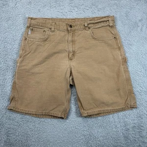 Vintage Carhartt Shorts Men's 38 Duck Canvas Green Carpenter Hike Street wear - Picture 1 of 11