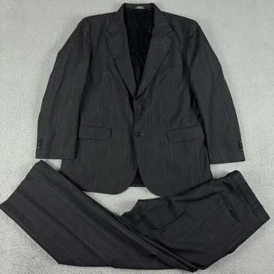 Traje Towncraft 2 Piezas Para Hombre 44R Pantalones 36x30 Multicolor Rayas Pantalones Blazer Foto 1 de 4