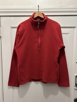 Pullover polar Marmot para hombre media cremallera talla M rojo senderismo al aire libre  Foto 1 de 4