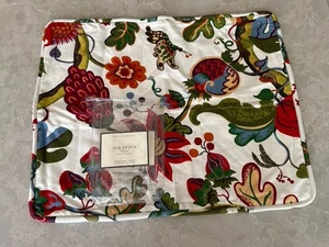 NEW POTTERY Barn Serafina Floral Standard Pillow Cover 20x26" Linen cotton - Picture 1 of 10