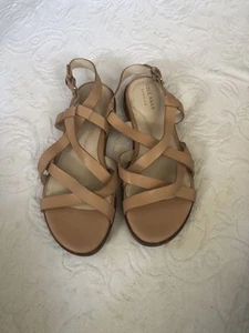 Sandalias Cole Haan Mujer Talla 5.5B Cuero Beige - Imagen 1 de 9