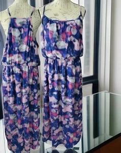 Speechless Blue Floral Maxi Dress Lined Adjustable Straps Juniors 2X - Picture 1 of 9