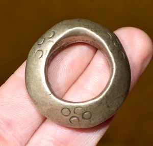 Antiguo anillo tribal de plata étnica etíope hecho a mano Etiopía África, talla 8,25 - Imagen 1 de 6