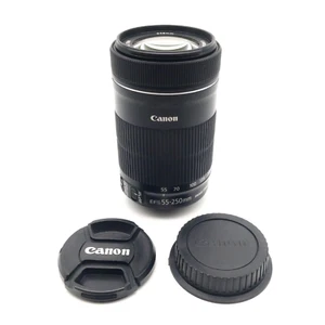 EXC- Canon EF-S 55-250mm f/4-5.6 IS STM Telephoto Zoom Lens #588 - Picture 1 of 8