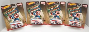 Hot Wheels 2021 Marvel Captain America Volkswagen Drag Bus - Lot of 4 - Picture 1 of 1