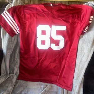 New! George Kittle Custom Stitched Red Football Jersey! Men’s Medium - Picture 1 of 3