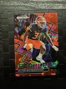 Selecciones del draft de Panini Prizm 2023 - Fearless Red Ice Prizm #F12 Devon Witherspoon radiocontrol - Imagen 1 de 3